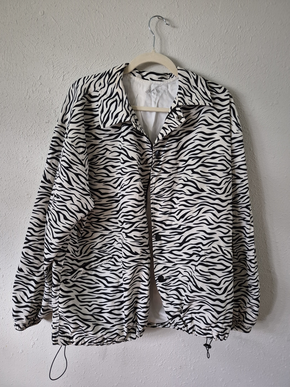 Year of Ours Black & White Zebra Print Jacket Size S